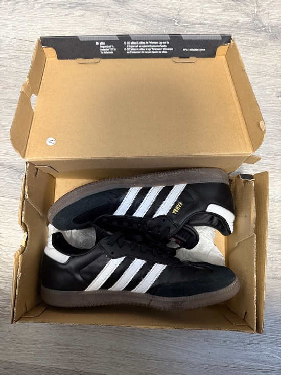 adidas Other - adidas Black Sneakers with White Three Stripes